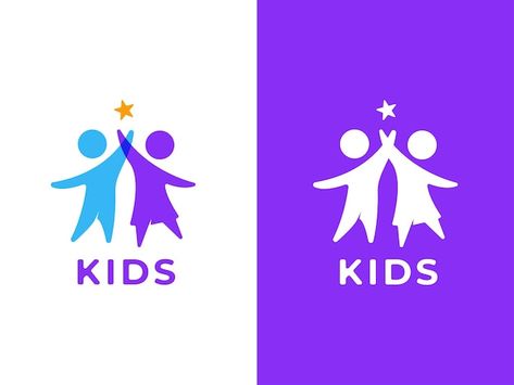 Play School Logo Design, Elementary School Logo Design Ideas, Kindergarten Logo Design, Logo Kindergarten, Playground Logo, Daycare Logo Design, Kids Logo Brand, Childrens Logo, Preschool Logo