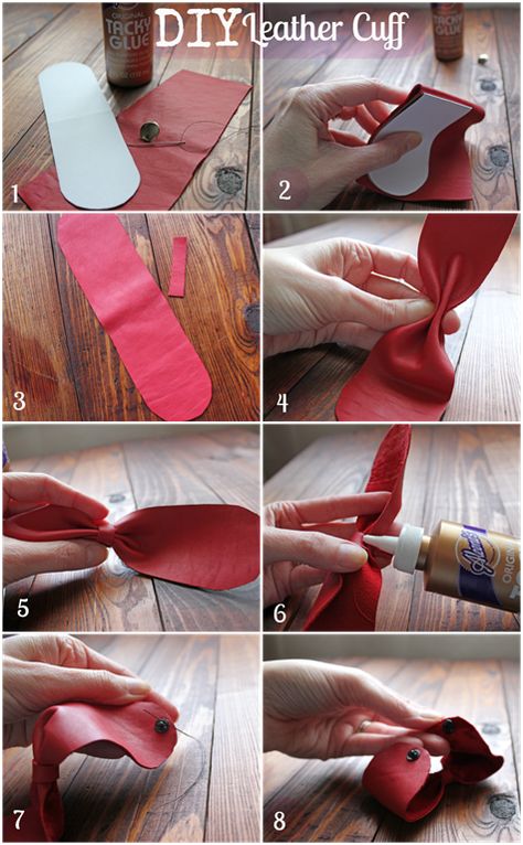 Leather Cuff Bracelet Diy, Bracelet En Cuir Diy, Cuff Bracelets Diy, Diy En Cuir, Diy Leather Bracelet, Diy Leather Projects, Leather Jewelry Diy, Leather Jewellery, Leather Cuff Bracelet