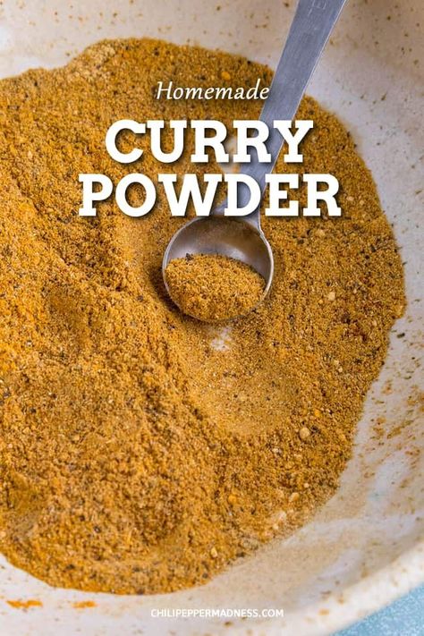 homemade curry powder recipe Curry Recipes Spicy, Home Made Curry, Curry Spice Mix, How To Make Curry, Homemade Curry Powder, Curry Spice, Curry Seasoning, Curry Indian, Masala Powder Recipe