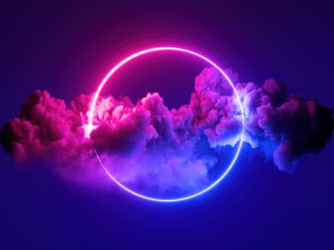 Clouds Fluffy, Cool Backrounds, Neon Background, Blue Neon Lights, Minimal Background, Alphabet Photos, Youtube Banner Design, Galaxies Wallpaper, Goku Wallpaper