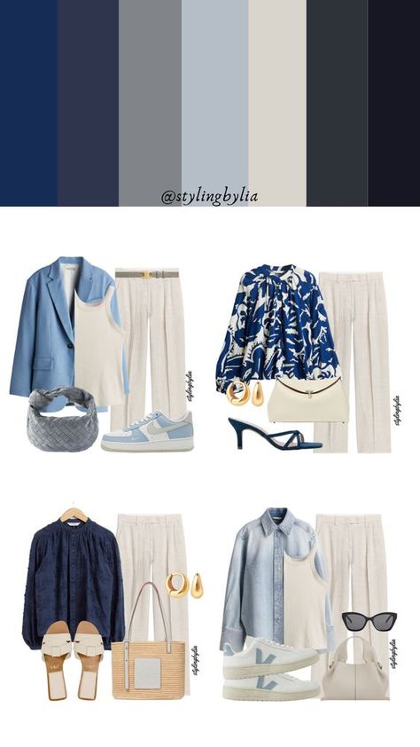 Light beige pants and blue outfit 💙  #outfit #outfitinspo #outfits #outfitinspiration #outfitideas #outfitgoals #outfitpost #outfitoftheday #ootd #ootdfashion #ootdshare #fashion #fashionaddict #fashionpost #fashiongram #fashionblogger #fashiondiaries #fashionstyle #style #styleoftheday #styleinspiration #styleinspo #styleblogger #stylish #virtualstylist #springvibes #springoutfit #springfashion #springstyle Colour Combinations Fashion, Instagram Light, Color Combos Outfit, Color Combinations For Clothes, Beige Outfit, Beige Pants, Everyday Fashion Outfits, Capsule Outfits, Stylish Work Outfits