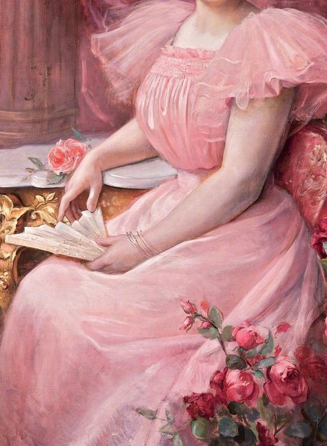 Aesthetic Sharer ZHR on Twitter: "Pink skirt… " Istoria Modei, Istoria Artei, Seni Vintage, Princess Aesthetic, Aesthetic Painting, Romantic Art, Ethereal Art, Classical Art, Old Art