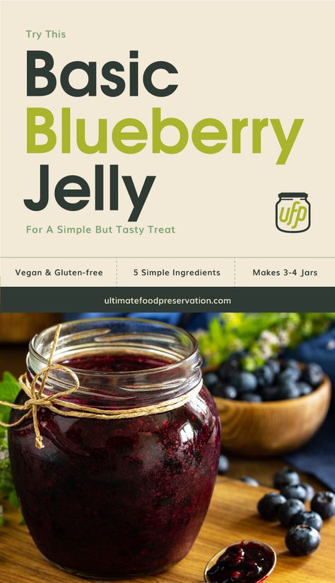 Jam And Jelly Recipes, Bath Jellies, Water Bath Canning Recipes, Blueberry Jelly, Blueberry Jam Recipe, Homestead Recipes, Pressure Canning Recipes, Jam Recipes Homemade, Canning Recipe