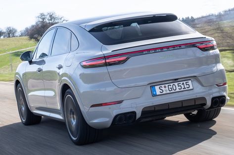 2020-2022 Porsche Cayenne Coupe Hybrid Side Angle Driving Photo Driving Photo, Porsche Cayenne Coupe, Side Angle, Lost At Sea, Vw Group, New Porsche, Bottom Of The Ocean, Fire Damage, Cargo Shipping