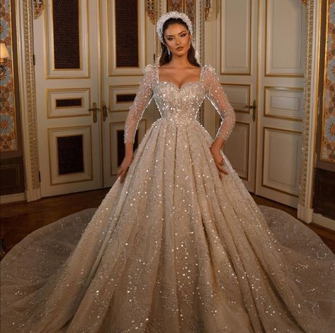 Middle Eastern Wedding Dress, Arabic Bride Dress, Arabic Wedding Dresses, Sparkly Wedding Dress, Wedding Dress Organza, Classy Wedding Dress, Royal Wedding Dress, Stylish Wedding Dresses, Fancy Wedding Dresses