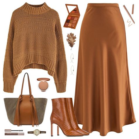 Yellow Autumn Outfit, Curvy Elegant Outfit Winter, Tuesday Office Outfit, Winter Outfits Layout, Autumn Modest Outfits, Fall Brunch Outfit Classy, Mustard Outfit, Casual Thanksgiving Outfits, Heels Elegant