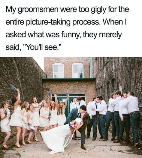 Wedding Meme, Funny Wedding Photos, Cute Wedding Ideas, Komik Internet Fenomenleri, Wedding Humor, Tumblr Funny, Funny Laugh, Funny Cute, Funny Texts