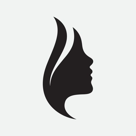 hair woman and face logo and symbols Face Logo Design Women, Women Logo Design Ideas, Lady Logo Design, Logo With Face, Woman Face Logo, Mother Cake, Woman Logo Design, Women Symbol, Thread Logo