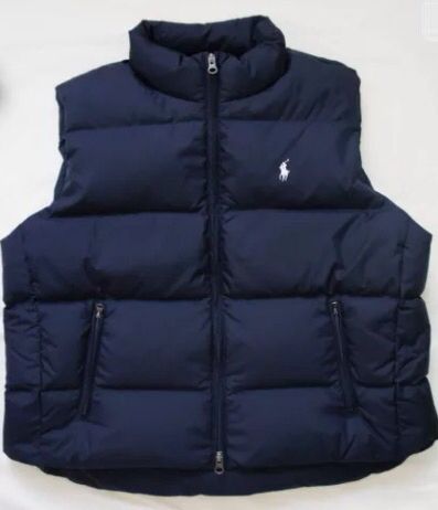 Ralph Lauren Puffer Vest, Ralph Lauren Aesthetic, Puffer Vest Outfit, Navy Puffer Vest, Puffer Vests, Ralph Lauren Vest, Woman Vest, Ralph Lauren Jacket, Black Puffer Vest