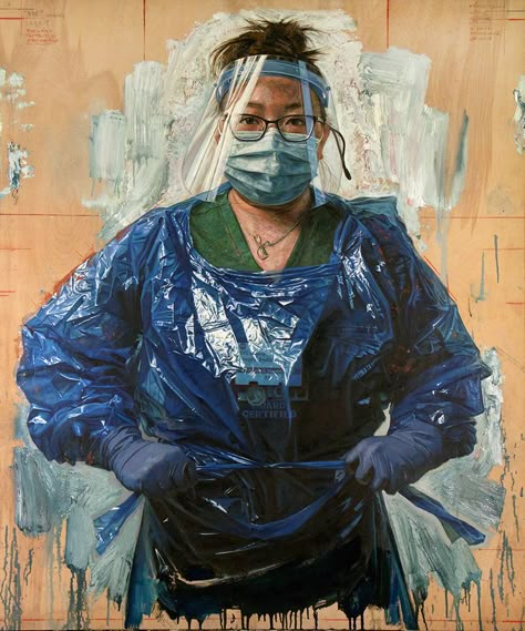 Nurse Painting, Tim Okamura, Oil Colored, Human Painting, Power Art, Gcse Art Sketchbook, School Of Visual Arts, Working People, National Portrait Gallery