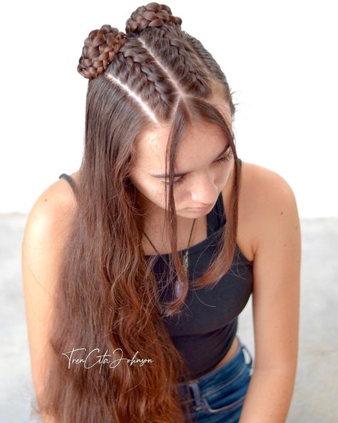 Double French Braid, School Start, Have A Great Friday, Dance Hairstyles, Peinados Fáciles Para Cabello Corto, School Style, Amazing Hair, Ponytail Styles, Cut My Hair