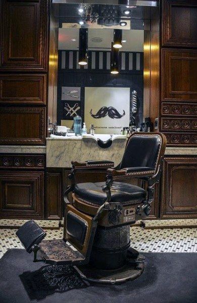 Wood And Marble Barber Shop Designs Old School Barber Shop, Barber Shop Vintage, Best Barber Shop, Barber Shop Interior, Barbershop Design, Barber Shop Decor, Vintage Barber, Best Barber, Old School Style