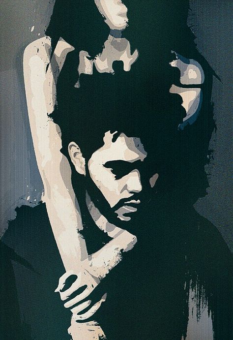 Loc'd The Weeknd Album Cover Art, The Weeknd Painting Ideas, The Weeknd Trilogy Wallpaper, The Weeknd Art Drawing, The Weeknd Pop Art, The Weeknd Sketch, Trilogy Painting, Album Cover Art Ideas, The Weekend Sketch