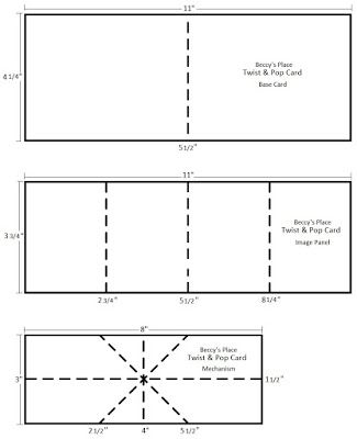 Beccy's Place: Tutorial: Twist & Pop Card Screen Cards Tutorial, Shaped Cards Templates Free Printable, Diy 3d Birthday Cards, Stampin Up Card Ideas Newest, Pop Up Cards Tutorial, Diy Pop Up Cards, Twist Pop, Libros Pop-up, Pop Up Card Templates