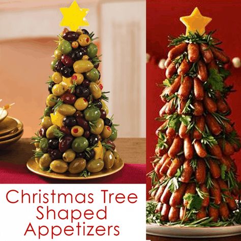 Shower Snacks, Christmas Vegetables, Christmas Diy Food, Best Christmas Appetizers, Christmas Tree Food, Holiday Party Appetizers, Fruit Christmas Tree, Shaped Food, Amazing Christmas Trees