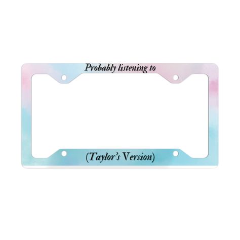 Metal License Plate Frame | License Plate Frame | License Plate | Taylor Swift License Plate | Taylor Swift Car Accessories Taylor's Version Taylor Swift License Plate, Taylor Swift Car, Swift Car, License Plate Covers, License Plate Frame, Trendy Wall Art, License Plate Frames, Plate Covers, Saint Louis