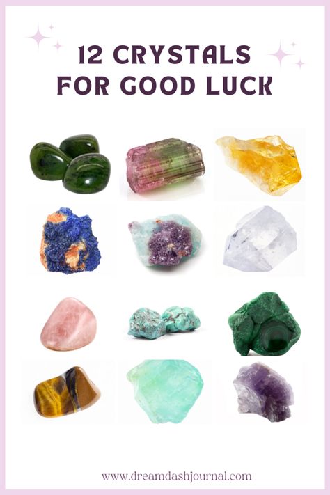 crystals for good luck Manifesting Luck, Good Luck Crystals, Lucky Crystals, Crystals For Good Luck, Winning In Life, Spiritual Education, Luck Magic, Crystals For Wealth, Crystals For Luck