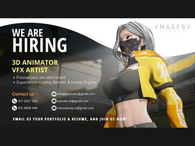 Freelance job openings at Vmagery Studio for the positions of 3D Animator & VFX Artist. Experience in using Blender & Unreal Engine. The post Freelance job openings for 3D Animator & VFX Artist appeared first on Animation and VFX Jobs. Wfh Jobs, Artist Resume, 3d Animator, Vfx Artist, Wfh Job, Portfolio Resume, We Are Hiring, Unreal Engine, Job Opening