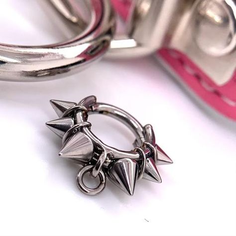 Hey, I found this really awesome Etsy listing at https://www.etsy.com/listing/708946131/titanium-spiked-o-ring-collar-inspired Daith Piercing Jewelry, Nose Rings Studs, Cool Piercings, Cute Piercings, Septum Jewelry, Body Jewelry Piercing, Daith Piercing, Conch Piercing, Funky Jewelry