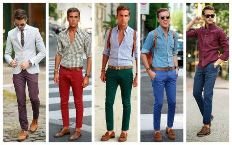 How to Wear Chinos (Men's Style Guide) - The Trend Spotter Navy Chino Outfit Men, Blue Chinos Men Outfits, Chinos Men Outfit, Mens Dress Boots, Mens Fashion Sweaters, Mens Fashion Blazer, Mens Spring Fashion, Hipster Mens Fashion, Mens Style Guide