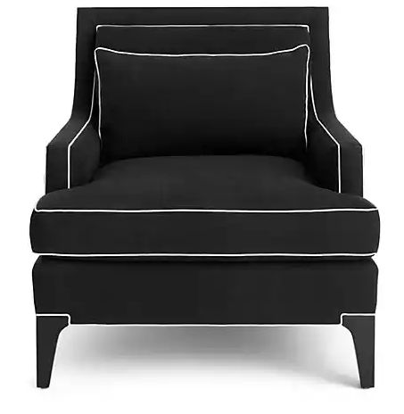 Black Accent Chair, Unique Sofas, Home Decor Black, New York Homes, Furniture Chairs, Black Chair, Black Furniture, Decor Black, Cool Chairs