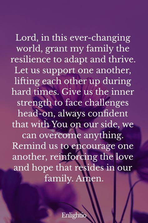 Explore a collection of prayers for your family along with inspiring Bible verses to bring comfort, strength, and unity. Find guidance and solace in these powerful words that will uplift and support your loved ones through every season of life. Incorporate the wisdom of scripture into your daily prayers to deepen your faith and nurture the bond within your family. Let these heartfelt prayers and verses be a source of hope as you seek blessings, protection, and blessings for each member of your f Family Prayers For Unity, Prayers For My Sons Protection, Family Love Quotes Blessed Be Thankful, Healing Prayers For Family, Prayer For Family Protection, Prayer For Family And Friends, Prayers For Your Family, Prayers For Family Protection, Powerful Prayers For Protection