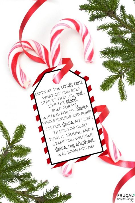 The Legend of the Candy Cane Poem - Free Printable Gift Tag for Christmas. Use as a gift for Sunday School, church, witnessing, Awana and more. #FrugalCouponLiving #FreePrintable #printable #Awana #sundayschool #gifttag #Chrsitmasgifttag #freeprintables #printables #candycane #candycanepoem #poem #poetry Legend Of The Candy Cane, Candy Cane Story, Chrsitmas Gift, Candy Cane Poem, Candy Cane Legend, Candy Cane Coloring Page, Candy Cane Gifts, Candy Cane Crafts, Christmas Eve Traditions