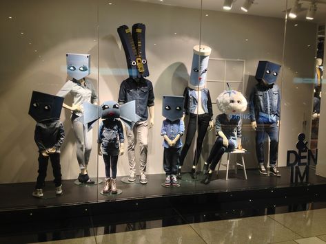 Unique mannequin finds for 40% OFF today! Get yours now and make your window display stand out! https://mannequinmall.com  #visualmerchandising #mannequins #windowdisplay Denim Window Display, Denim Display, Window Display Retail, Retail Design Display, Visual Merchandising Displays, Window Display Design, Retail Inspiration, Retail Merchandising, Retail Store Design