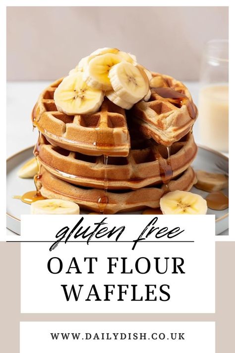 gluten free waffles Gluten Free Waffle Recipe, Blender Waffles, Oat Waffles, Oat Flour Recipes, Banana Waffles, Gluten Free Waffles, Cozy Weekend, Waffle Recipe, Oatmeal Pancakes