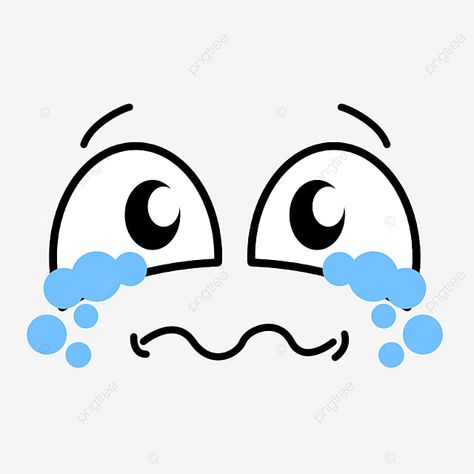 Crying Clipart, Crying Cartoon, Cute Cartoon Faces, Cartoon Faces Expressions, Angry Expression, Spooky Ideas, Surprise Face, Cartoon Expression, Cartoon Face