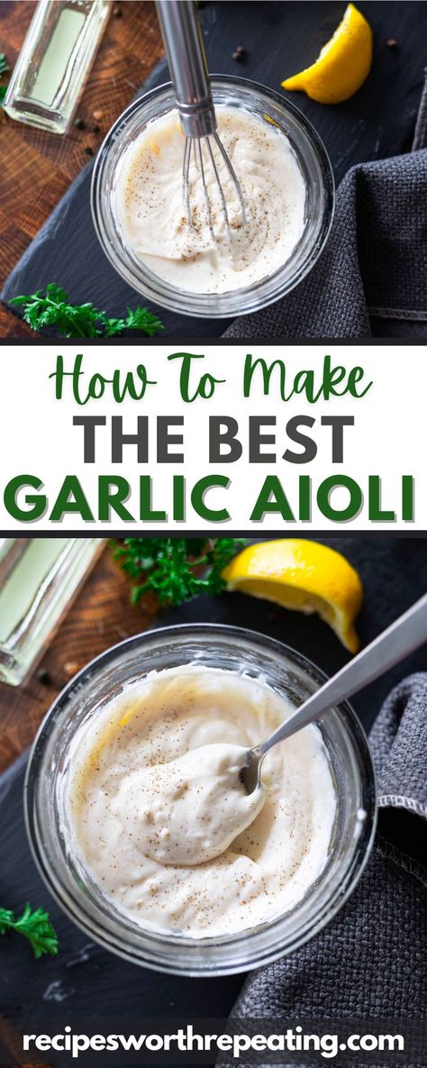 Garlic Aioli Pasta Sauce, Garlic Aioli Salad Dressing, Rosemary Garlic Aoli, Garlic Butter Aioli, Garlic Aioli For Burgers, Quick Garlic Aioli, Garlic Aoli Recipe Dairy Free, Garlic Aoli Recipe For Burger, Garlic Aioli Chicken Sandwich