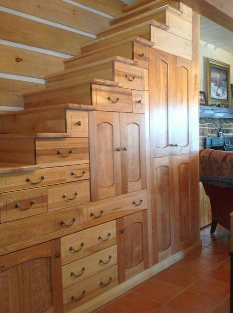 Stairs with storage# Under Stair Storage Drawers, Stairs Hidden Storage, Stairs With Storage, Ideas For Stairs, Storage Steps, Stairs Renovation, Home Stairs Design, Diy Stairs, Chicken House