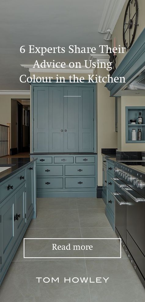 Colour plays a huge part in the success of a kitchen design. Do you play it safe with neutrals? Or brave a scheme with bold hues? On the blog we've asked leading interior design experts to share their top techniques and advice on devising a winning colour scheme. Unusual Kitchen Colours, Colourful Kitchen Cupboards, Shaker Kitchen Colour Schemes, Blue Kitchen Colour Schemes, Multi Coloured Kitchen, Kitchen Colour Schemes Blue, Kitchen Colour Schemes 2024, Kitchen Colour Inspiration, Colour Schemes For Kitchen