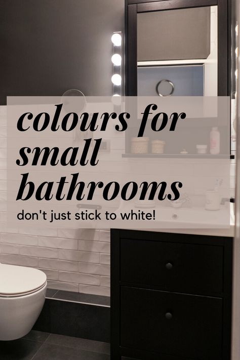 Bathroom Paint Ideas Small, Modern Small Bathroom Design Ideas Grey, Bathroom Ideas Tiles Colour, Small Bathroom With Tiles On Wall, Dark Grey Bathroom Ideas Small, Grey Bathroom Colour Schemes, Color Schemes For Bathrooms Small Spaces, Dark Painted Small Bathrooms, Colour Schemes For Bathroom