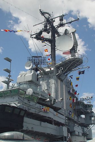 USS Intrepid, via Flickr from blazer8696. Uss Intrepid, Flight Deck Aircraft Carrier, Uss Yorktown Cv-5, Sea Battle, Uss Constellation Cv-64, Us Navy Ships, Us Military Aircraft, Naval History, Military Service