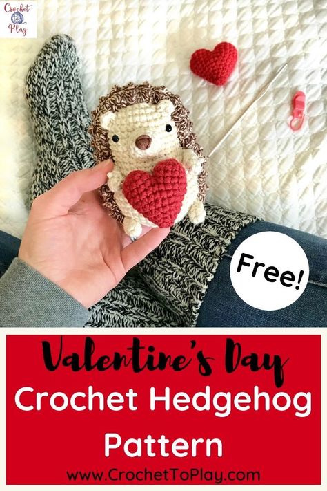 Easy Crochet Projects Valentines Day, Valentines Crochet For Him, Crochet Valentine Stuffed Animals, Cute Valentine Crochet Gifts, Free Crochet Pattern Valentines Day, Easy Crochet Valentines, Crochet Projects For Valentines Day, Valentine Free Crochet Pattern, Crochet Valentines Gift Ideas