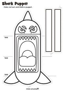 Images By Pun Klai On Projec Animon CE1 Scary Shark, Shark Puppet, Easy Paper Crafts For Kids, Shark Activities, Ocean Theme Crafts, Art For Kids Hub, Sharks For Kids, Paper Bag Puppets, Art Activities For Toddlers