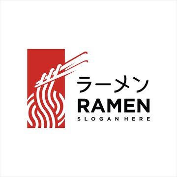 Ramen Logo Design Ideas, Japanese Restaurant Logo Design, Ramen Logo Design, Japanese Logo Design Inspiration, Ramen Branding, Asian Restaurant Logo, Chinese Food Logo, Japan Logo Design, Japanese Restaurant Logo