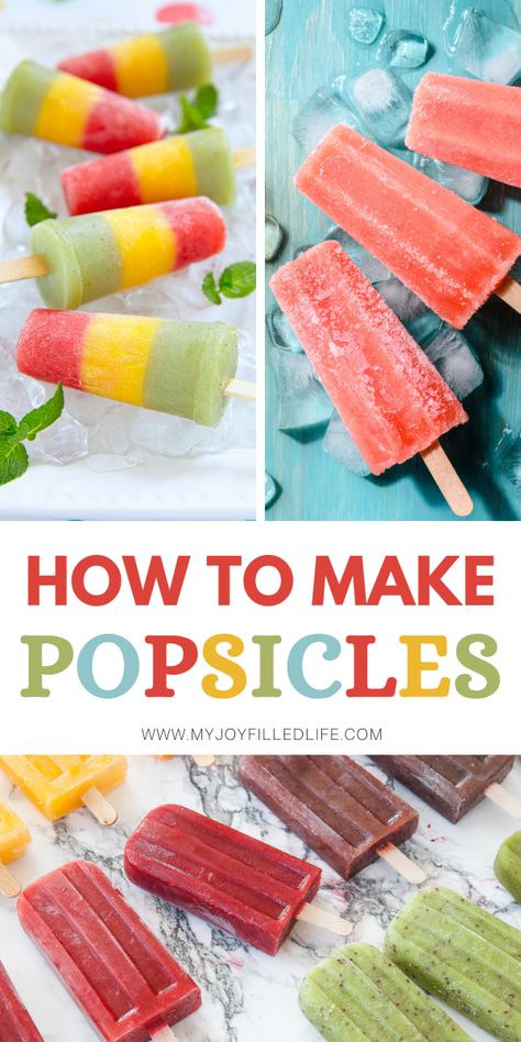 Blueberry Popsicle Recipes, Fudgsicle Recipe, Wine Popsicles, House Cleaning Tips And Tricks, Make Popsicles, Diy Popsicles, Frugal Kitchen, Healthy Popsicle Recipes, Summertime Snacks