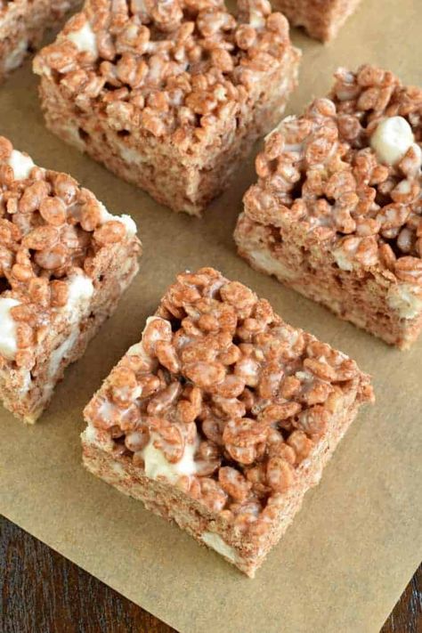 The BEST Rice Krispie Treats Recipe - Shugary Sweets Easy Marshmallows, Cocoa Krispie Treats, Rice Krispie Treats Recipe, Homemade Rice Krispies Treats, Chocolate Rice Krispie Treats, Cocoa Krispies, Microwave Rice, Recipes Rice, Shugary Sweets