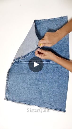 223K views · 3.9K reactions | DIY recycled denim bag | Sewing | Tutorial
#fashion #DIY #handmade | SisterQuilt | SisterQuilt · Original audio No Sew Denim Bag, Diy Jean Purses Ideas Recycled Denim, Blue Jean Cell Phone Holder, Jean Bag Diy, Jean Purses Ideas Recycled Denim, Diy Jean Purse, Diy Denim Purse, Diy Jeans Bag Tutorial, Oversized Clutch Purse