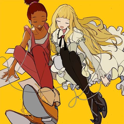 Carole And Tuesday, Carole Tuesday, Army Of Two, Style Anime, Wallpaper Dekstop, Black Anime Characters, Cartoon Crossovers, Anime Wall Art, Cool Animations