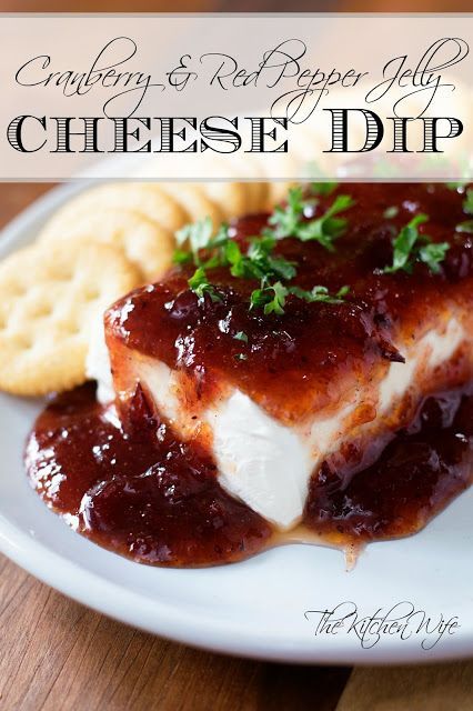 The perfect, quick and easy, appetizer of Cranberry Red Pepper Jelly Cheese Dip! Cranberry Red Pepper Jelly, Pepper Jelly Cheese Dip, Pepper Jelly Recipes, Recipe Appetizers, Dip Recipes Appetizers, Red Pepper Jelly, Cheese Dip Recipe, Cheese Dip Recipes, Appetizers Easy Finger Food