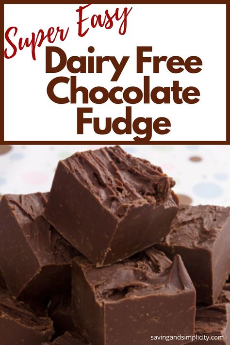 Have you gone dairy free? The one thing I missed the most was chocolate! Not anymore. You really need to try this super easy two ingredient dairy free chocolate fudge recipe! It's perfect for gift giving, snacking and enjoying. Dairy Free Deserts, Dairy Free Fudge, Chocolate Fudge Recipe, Fudge Recipes Chocolate, Dairy Free Chocolate Chips, Two Ingredient, Vegan Candies, Holiday Dessert Recipes, Easy To Make Desserts