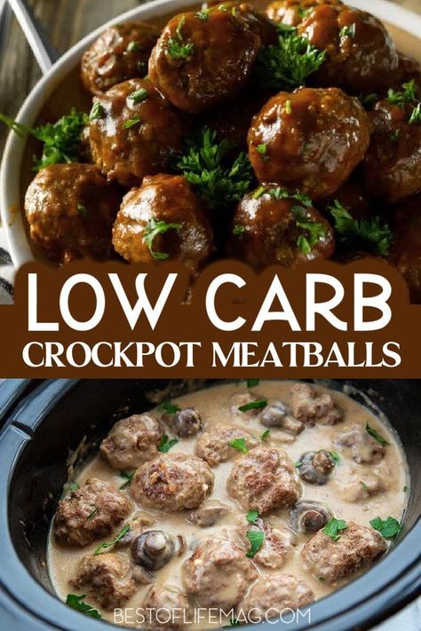 If you are on a low carb diet, these tasty low carb crockpot meatballs will curb your hunger without compromising taste! Low Carb Recipes | Crockpot Recipes | Low Carb Slow Cooker Recipes | Slow Cooker Recipes | Healthy Recipes | Crockpot Party Recipes | Healthy Crockpot Recipes | Low Carb Crockpot Recipes with Meat | Keto Crockpot Recipes | Keto Slow Cooker Recipes | Low Carb Slow Cooker Recipes | Healthy Eating Ideas via @amybarseghian Ground Beef Crockpot Recipes Easy Low Carb, Keto Friendly Crock Pot Meals, Low Salt Crockpot Recipes, Slow Cooker High Protein Low Carb, Crock Pot Meals For Diabetics, Keto Low Carb Crockpot Recipes, Low Carb Roast Crock Pots, Healthy Meatballs Crockpot, No Carb Crockpot Recipes