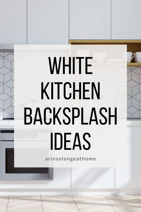 Neutral Backsplash White Cabinets, Kitchen Backsplash With White Counters, Kitchen White Cabinet Backsplash, Backsplash For A Small Kitchen, Mid Century Modern Kitchen Backsplash White Cabinets, Large White Tiles Kitchen Backsplash, Kitchen Backsplash Off White Cabinets, White Kitchen Cabinets And Backsplash Ideas, Backsplash For White Cabinets Kitchen