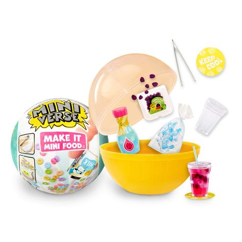 Make It Mini Food, Mini Cafe, Surprise Ball, Donut Box, Food Cafe, Pretend Play Kitchen, Mini Donuts, Mini Kitchen, Milk Carton