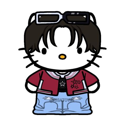 Hello Kitty Hyunjin Stray Kids (I AM THE REAL AUTHOR OF THIS PIN AND THERE IS A LOT IN MY ACCOUNT, PLEASE DO NOT STEAL MY PINS!!! DO NOT POST THEM ON YOUR ACCOUNT, I DO EVERYTHING FOR K-POP FANS WHO WANT TO SEE A WORK WITH THEIR FAVORITE GROUP!!!) Stray Kids Coloring Page, Hello Kitty Group, K Pop Stray Kids, Cute Hello Kitty Drawing, Hello Kitty Random, Hello Kitty Draw, Kpop Hello Kitty, Stray Kids Random, Stray Kids Drawing