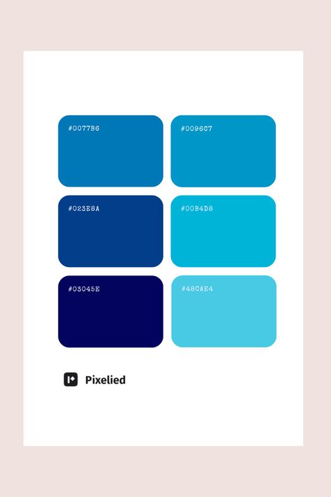 This blue palette features a gradient of blue shades, from deep navy to bright cyan. The seamless transition between dark and light blues creates a dynamic and refreshing look. Perfect for Mobile/Web UI, branding, typography, and illustrations, this palette conveys professionalism and modernity. Pastel Blue Color Palette, Color Scheme Generator, Color Generator, Pastel Blue Color, Blue Color Combinations, Colour Pallets, Cyan Colour, Branding Typography, Dark Cyan