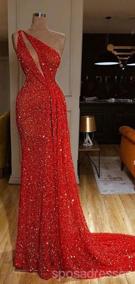 Viennese Ball, Custom Prom Dress, Sequin Prom Dresses, Custom Size Dresses, Long Prom Dresses, Elegant Dresses For Women, Empire Dress, Red Sequin, Gala Dresses